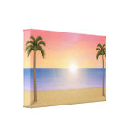Canvas Print: Sunset / Sunrise Beach Scene canvas prints