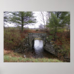Canvas  Stone Bridge Over Stream Posters