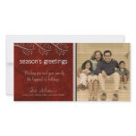 Canvas Textured Grunge Holiday Photo Card :: 01 photo cards