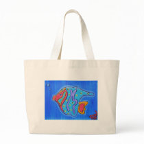 Canvas Tote-Vibrant Tropical Fish Canvas Bag
