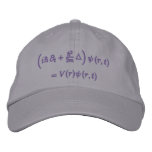 Cap, Schrodinger equation, Dark Grey embroidered hats