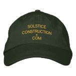 Cap - SOLSTICECONSTRUCTION.com embroidered hats