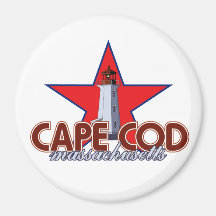 Cape Cod Lighthouse Refrigerator Magnet