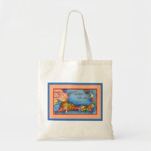 Cape Cod Massachusetts Tourists Auto Map Bag