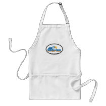 Cape Cod Oval Design. Aprons