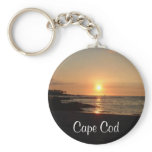 Cape Cod Sunset Keychain