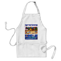 Cape Cod Whale Beach Scene Apron