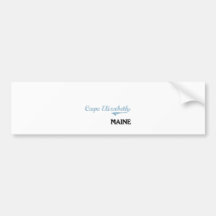Cape Elizabeth Maine City Classic Bumper Stickers