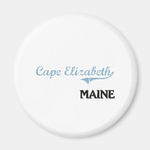Cape Elizabeth Maine City Classic Fridge Magnets