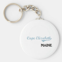 Cape Elizabeth Maine City Classic Keychain