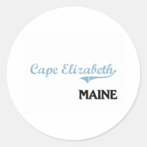 Cape Elizabeth Maine City Classic Sticker