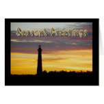 Cape Hatteras Lighthouse Season's Greetings Greeting Cards
