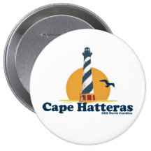 Cape Hatteras. Pinback Button