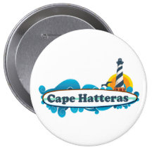 Cape Hatteras. Pinback Button