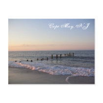 Cape May Waves Postcard