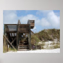 Cape San Blas Florida Dunewalk from beach side posters