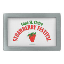 Cape St. Claire Strawberry Festival Gifts Rectangular Belt Buckles