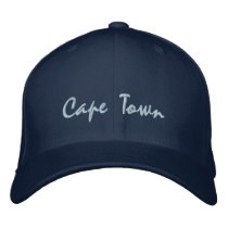 Cape Town, South Africa embroidered hats & caps