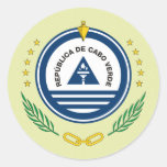 Cape Verde Coat of Arms detail Round Stickers