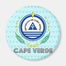Cape Verde Coat of Arms Fridge Magnets