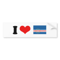 Cape Verde Flag Bumper Sticker