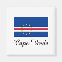 Cape Verde Flag Design Fridge Magnet