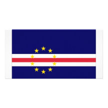 Cape Verde National Flag Photo Card Template