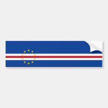 Cape Verde/Verdian/Verdean Flag Bumper Sticker