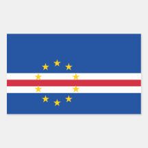 Cape Verde/Verdian/Verdean Flag Rectangular Stickers