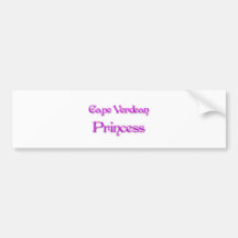 Cape Verdean Princess Bumper Sticker