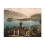 Capello St. Angelo and view of Bellagio, Lake Como Post Card