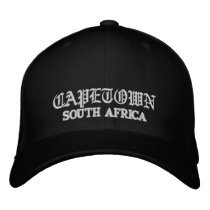 CAPETOWN, SOUTH AFRICAN HAT EMBROIDERED BASEBALL CAPS