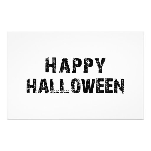 Capital Grunge Happy Halloween Personalized Stationery
