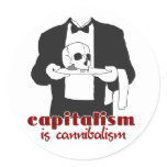 Capitalism is Cannibalism stickers