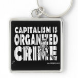 Capitalism is Organised Crime keychains