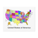 Capitals of the United States Postcard