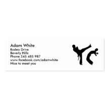 Capoeira Business Card Template