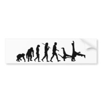 Capoeira martial arts dance evolution gift bumper stickers