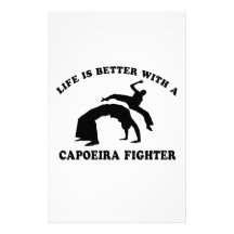 Capoeira Vector Design Personalized Stationery