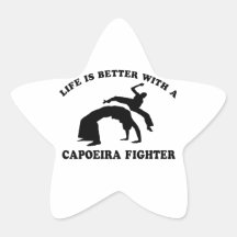 Capoeira Vector Design Star Stickers