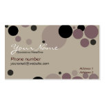 Cappuccino Circles w/ Logo  Business Card