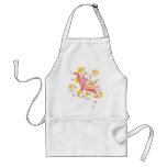 Cappuccino Flowers Apron