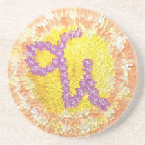 CAPRICON Zodiac GoodLuck Expression Beverage Coaster