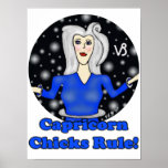 Capricorn Chicks Rule! posters