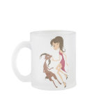 Capricorn Frosted Glass Mug