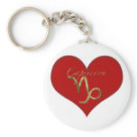 Capricorn Heart Symbol keychains