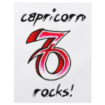 Capricorn Horoscope Sign design! Personalized Flyer
