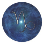 Capricorn Round Sticker