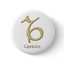 Capricorn symbol pinback buttons