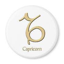 Capricorn symbol fridge magnets